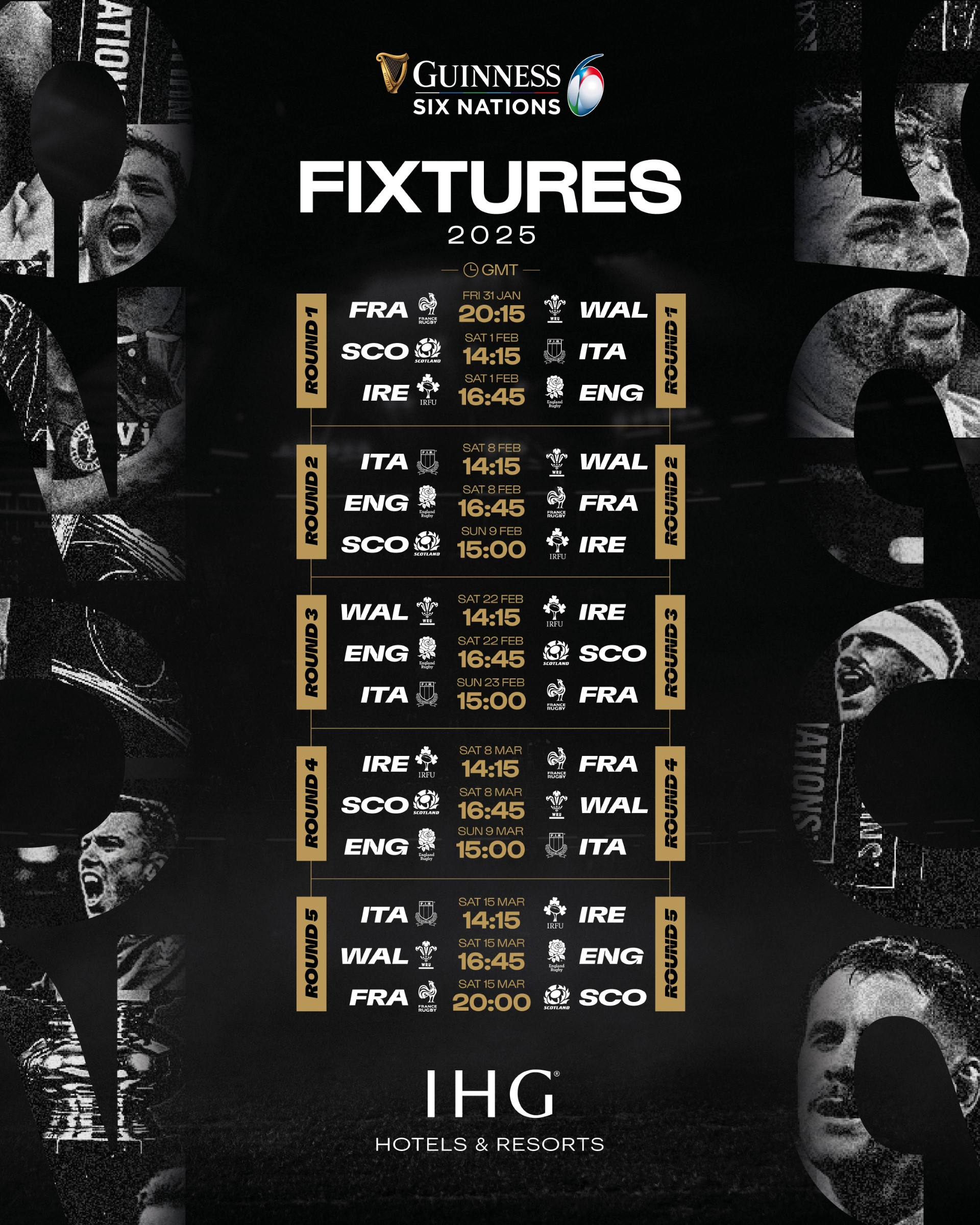 2025 Guinness Men&amp;#039;S Six Nations Matches Announced - Guinness Men&amp;#039;S | Calendario 6 Naciones 2025