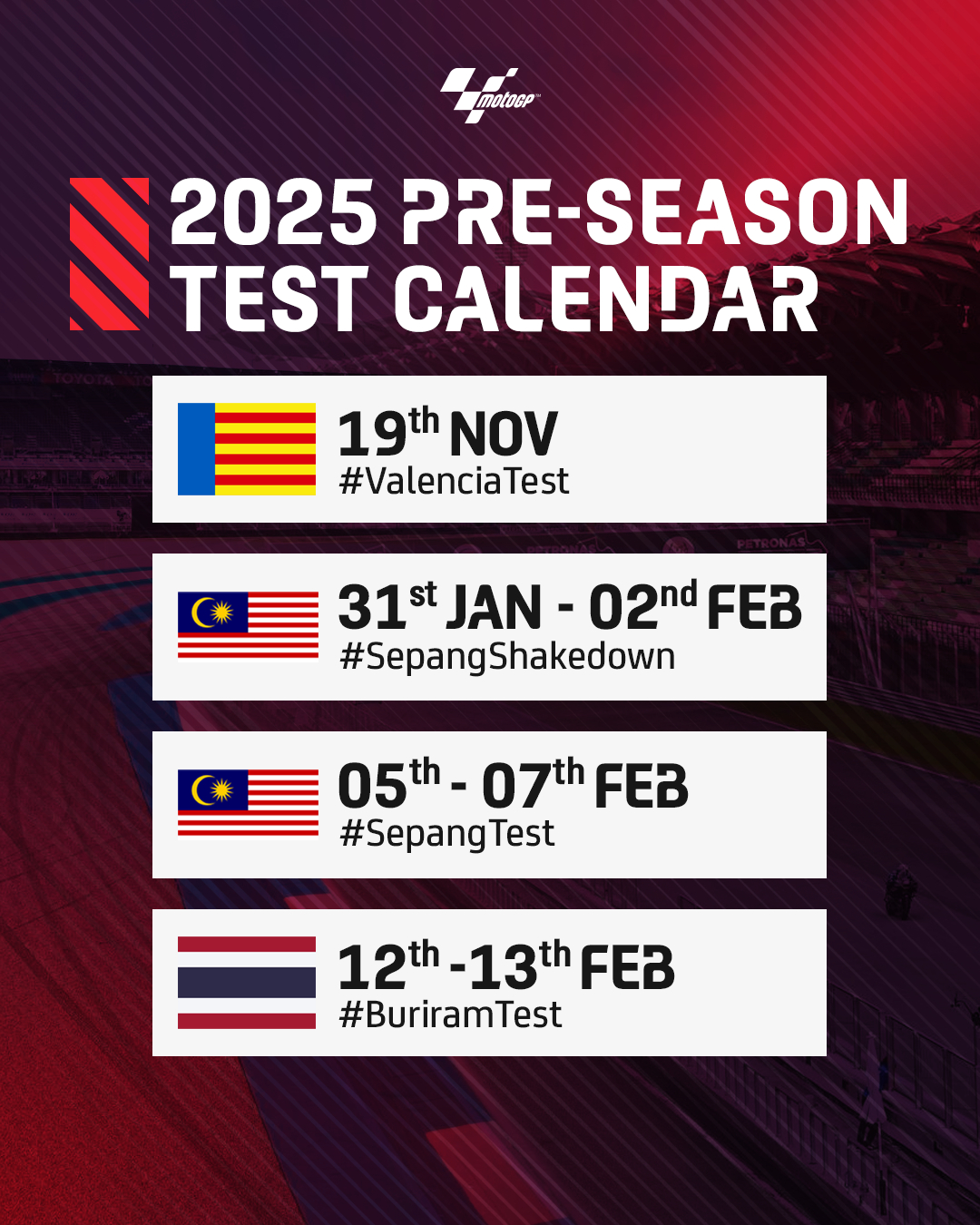 2025 Pre-Season Testing Dates Announced | Motorcycle News | Calendario Motogp 2025 Jerez
