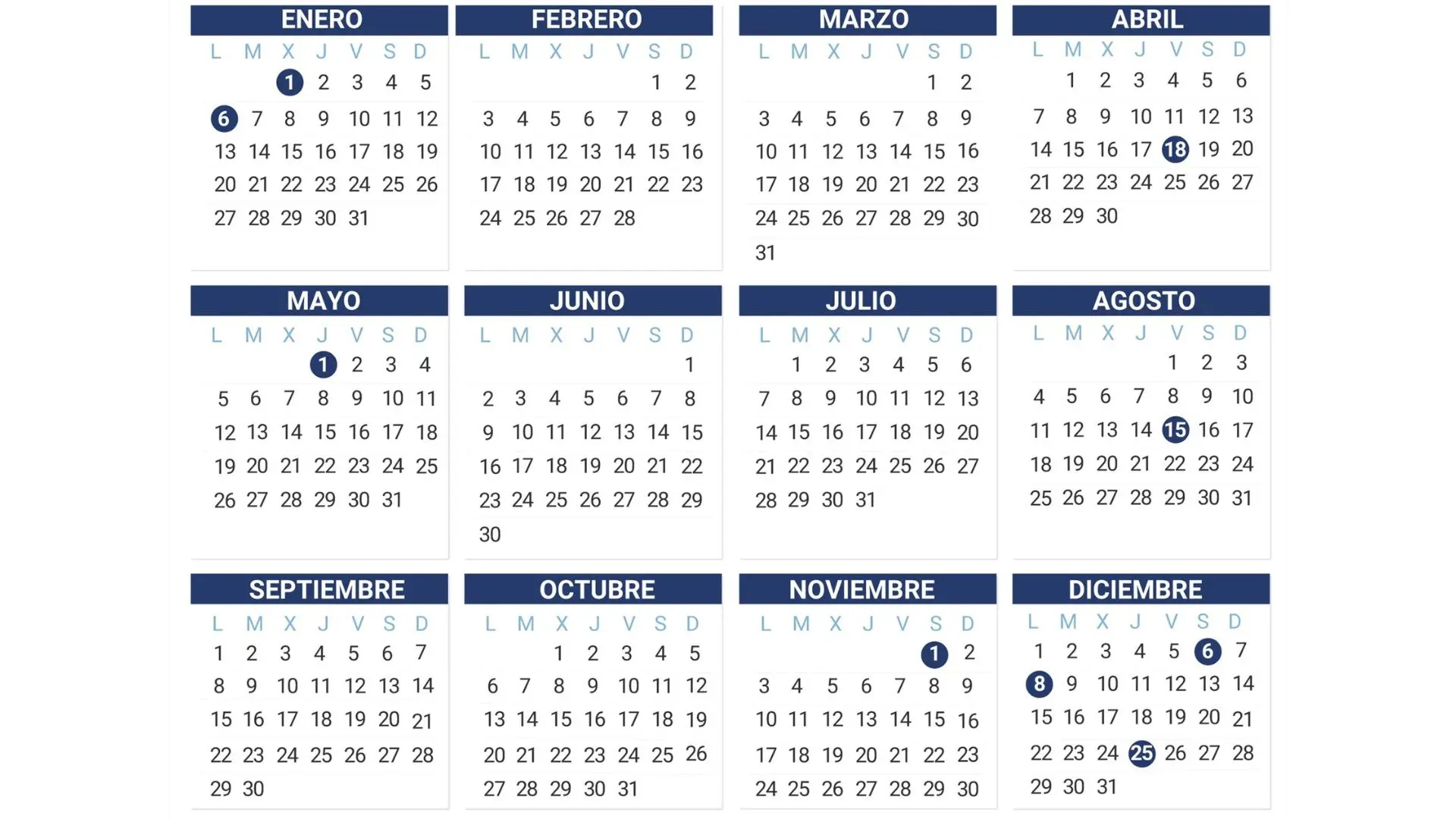 Así Queda El Calendario Laboral De 2025: Habrá 12 Festivos, De Los | Boe Calendario Laboral 2025