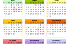 Calendario 2025 En Word, Excel Y Pdf – Calendarpedia | Calendario Año 2025 Para Imprimir