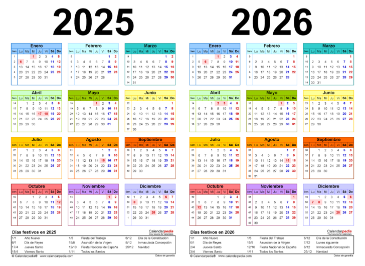 Calendario Escolar 2025 A 2026