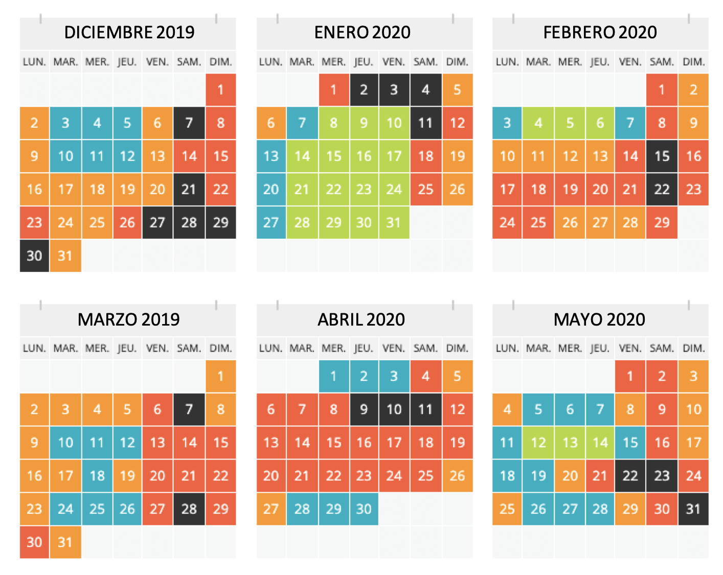 Calendario-Afluencia-Disneyland-Paris-2020-1 – Disney Geeks | Calendario Afluencia Disneyland Paris 2025