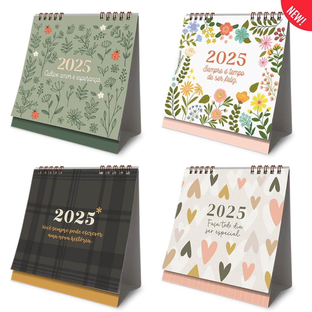 Calendário De Mesa 2025 | Cartões Gigantes - Descubra O Encanto Da | Calendario De Mesa 2025