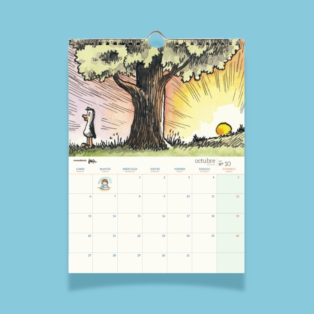 Calendario De Pared 2025 Macanudo Por Liniers | Calendario De Pared 2025