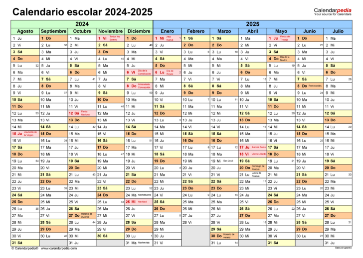 Calendario Escolar Alemania 2025