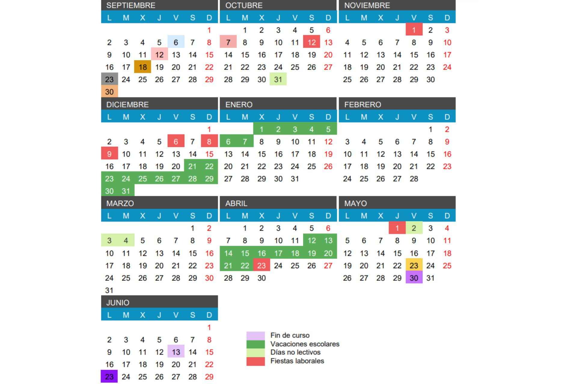 Calendario Escolar Cyl: Días Festivos Y Vacaciones 2024-25 - Tus | Calendario Escolar Cyl 2025