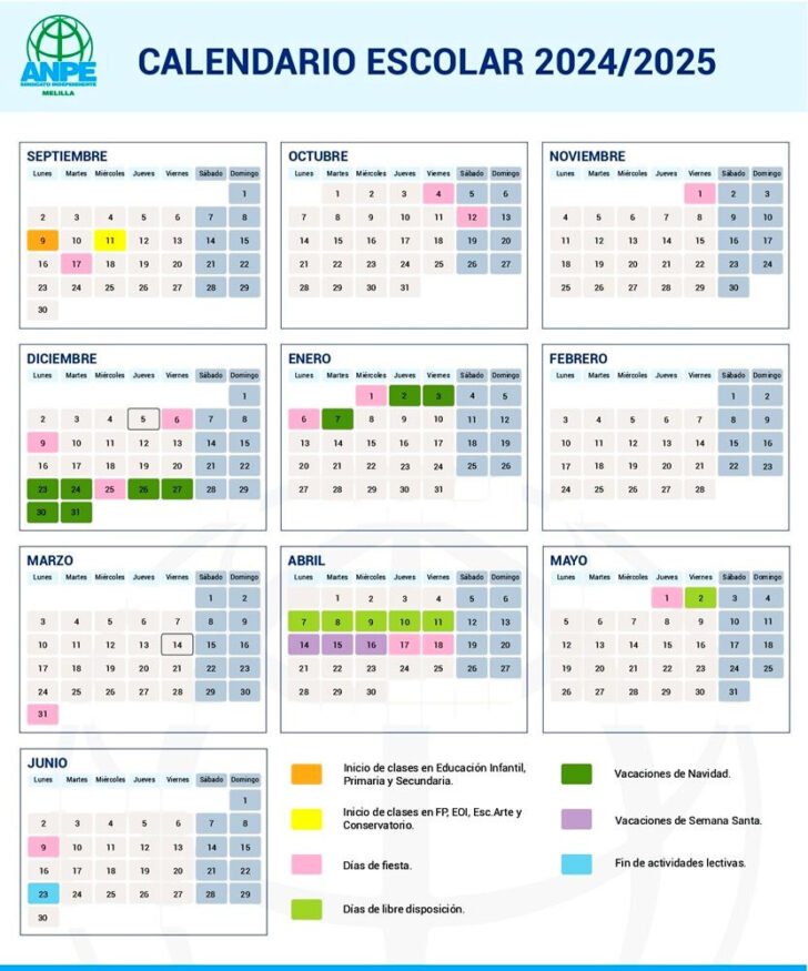 Calendario Laboral 2025 Melilla