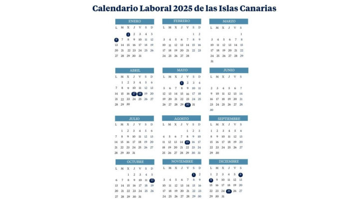 Calendario Laboral 2025 Gran Canaria