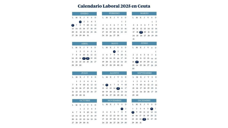 Calendario Escolar Ceuta 2025