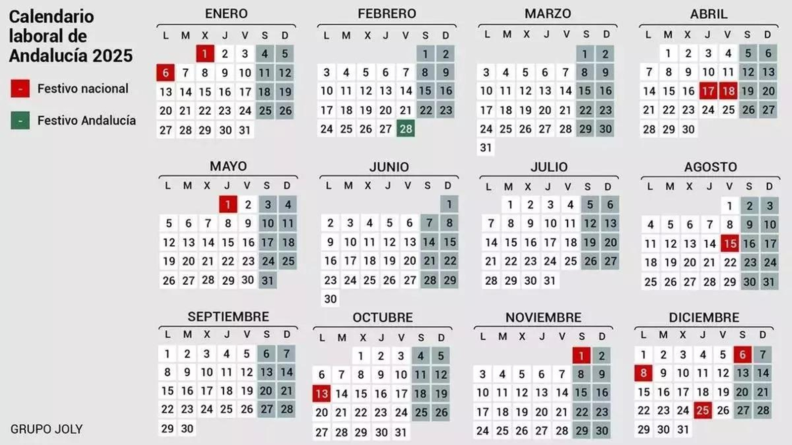 Calendario Laboral Del Campo De Gibraltar Para 2025: Festivos Y | Calendario Laboral Algeciras 2025