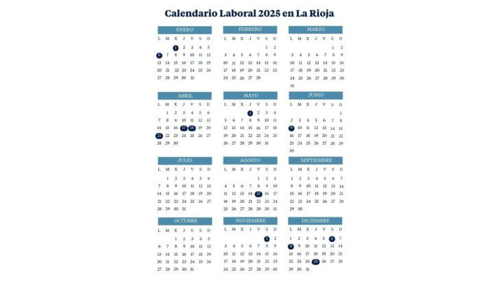 Calendario Laboral 2025 La Rioja