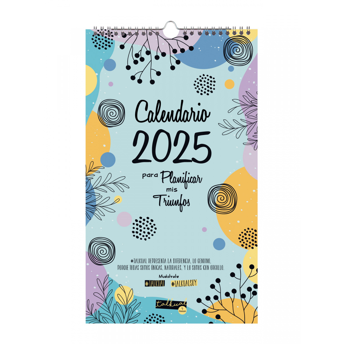 Calendario Talkual De Pared Basic 2025 - Finocam | Calendario De Pared 2025
