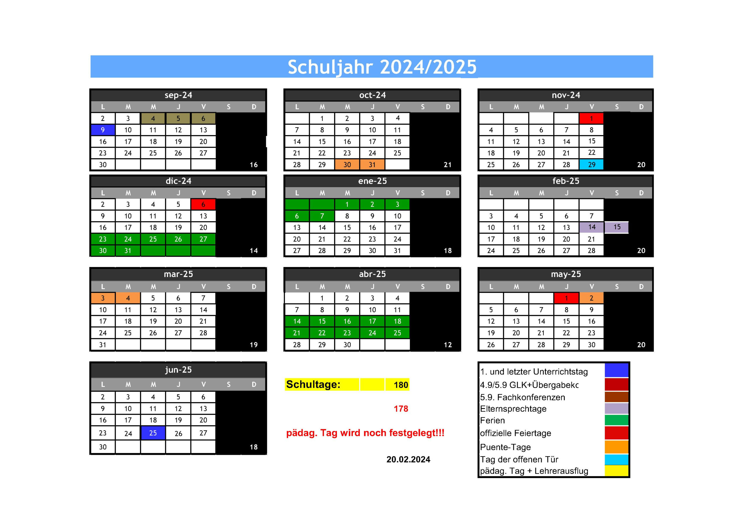 Colegio Alemán De Bilbao - Termine | Calendario Escolar Alemania 2025
