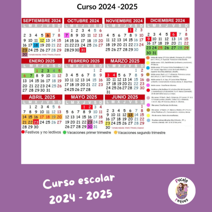Calendario Escolar Castilla Y León 2025