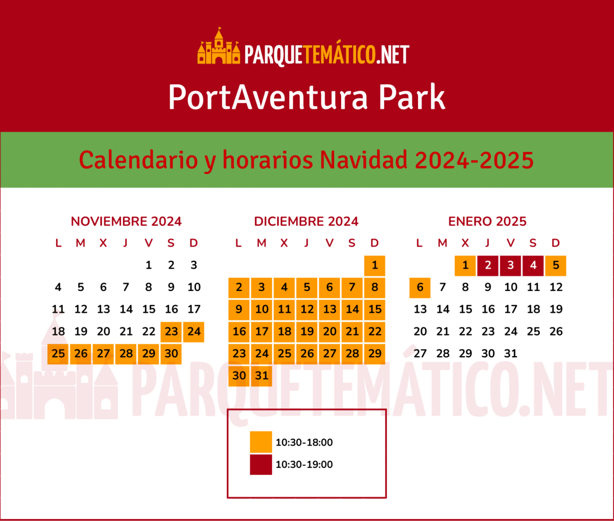 ▷ Navidad 2024 En Portaventura [Guía + Cuando Ir] | Calendario Port Aventura 2025