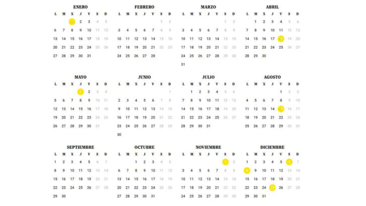 Calendario Laboral Cadiz 2025