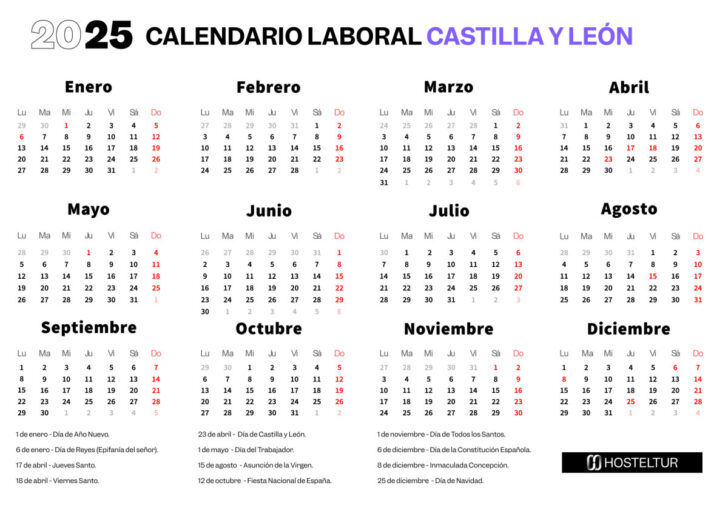 Calendario Laboral Avila 2025