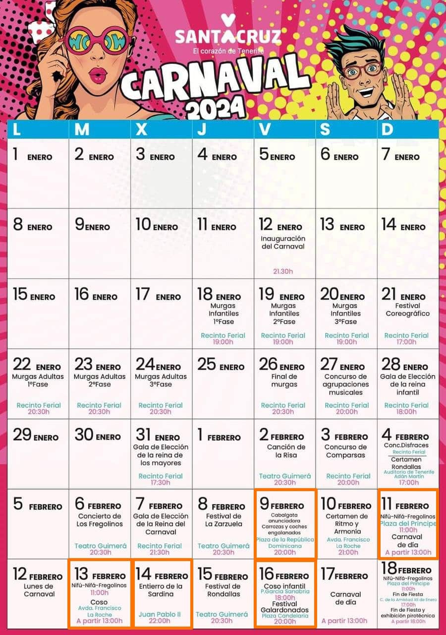 Karneval Auf Teneriffa 2025 | Calendario Carnaval 2025 Tenerife