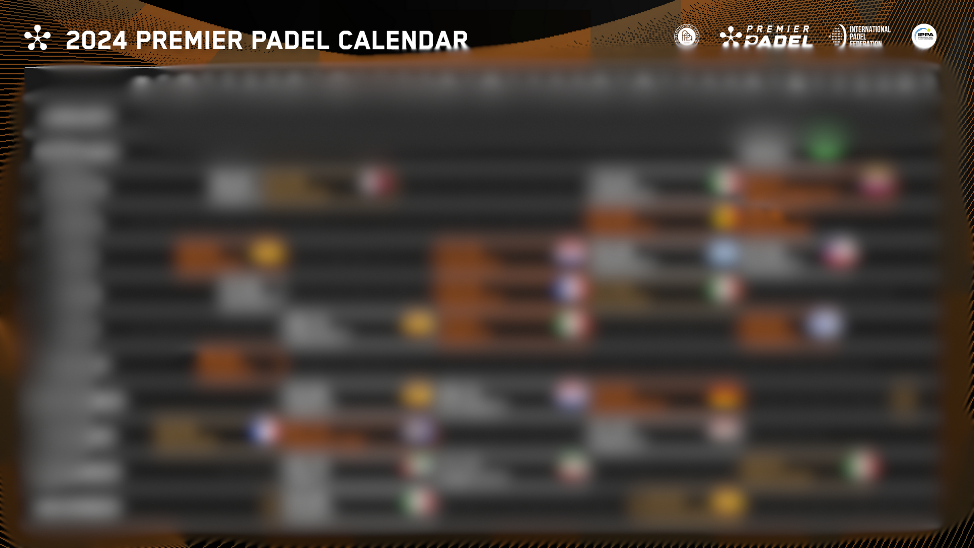 Premier Padel – Der Kalender 2024 Mit 25 Turnieren In 18 Ländern | Calendario Premier Padel 2025