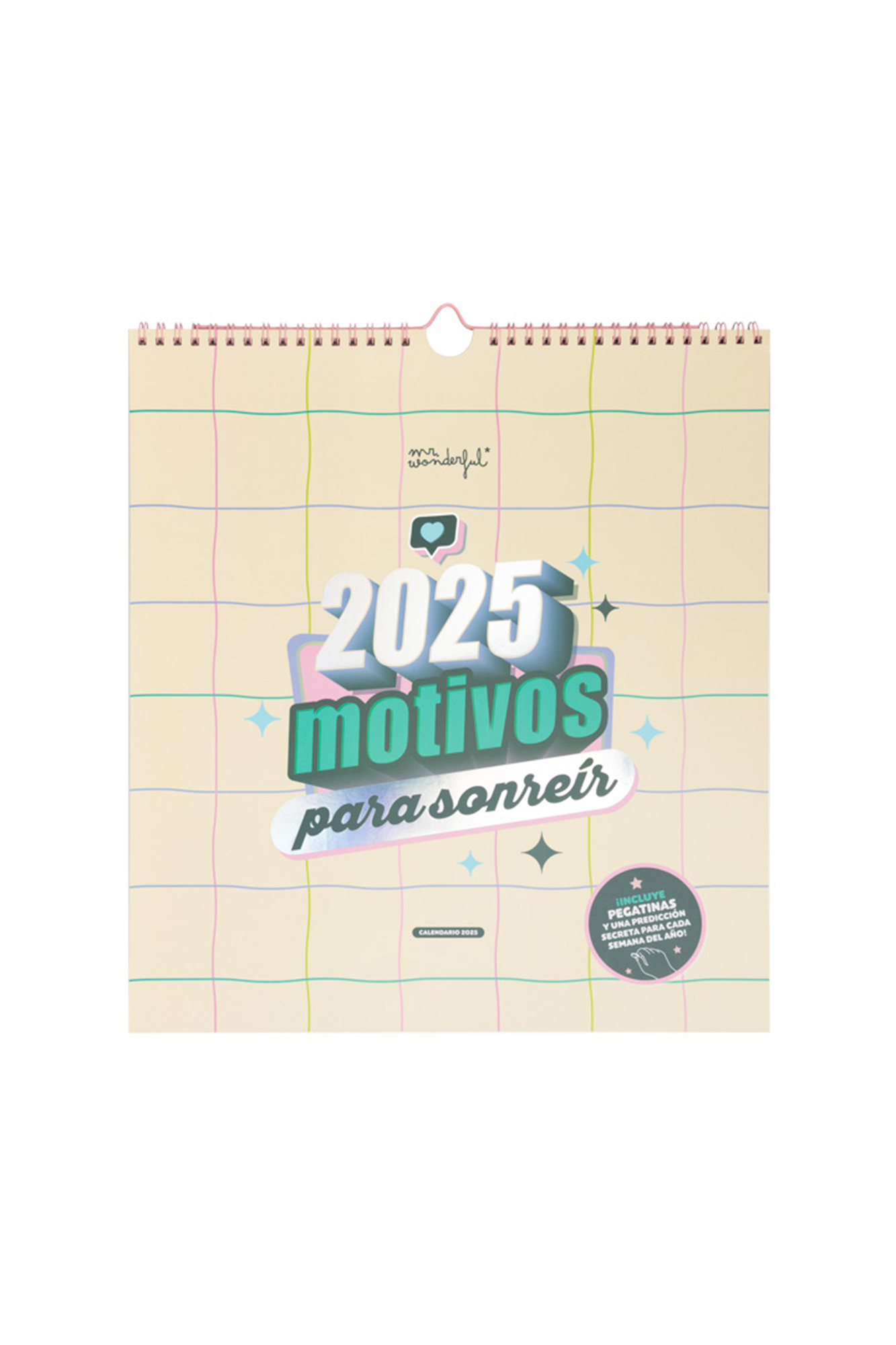 Scratch-Off Wall Calendar 2025 - 2025 Reasons To Smile | Mehr | Calendario Mr Wonderful 2025