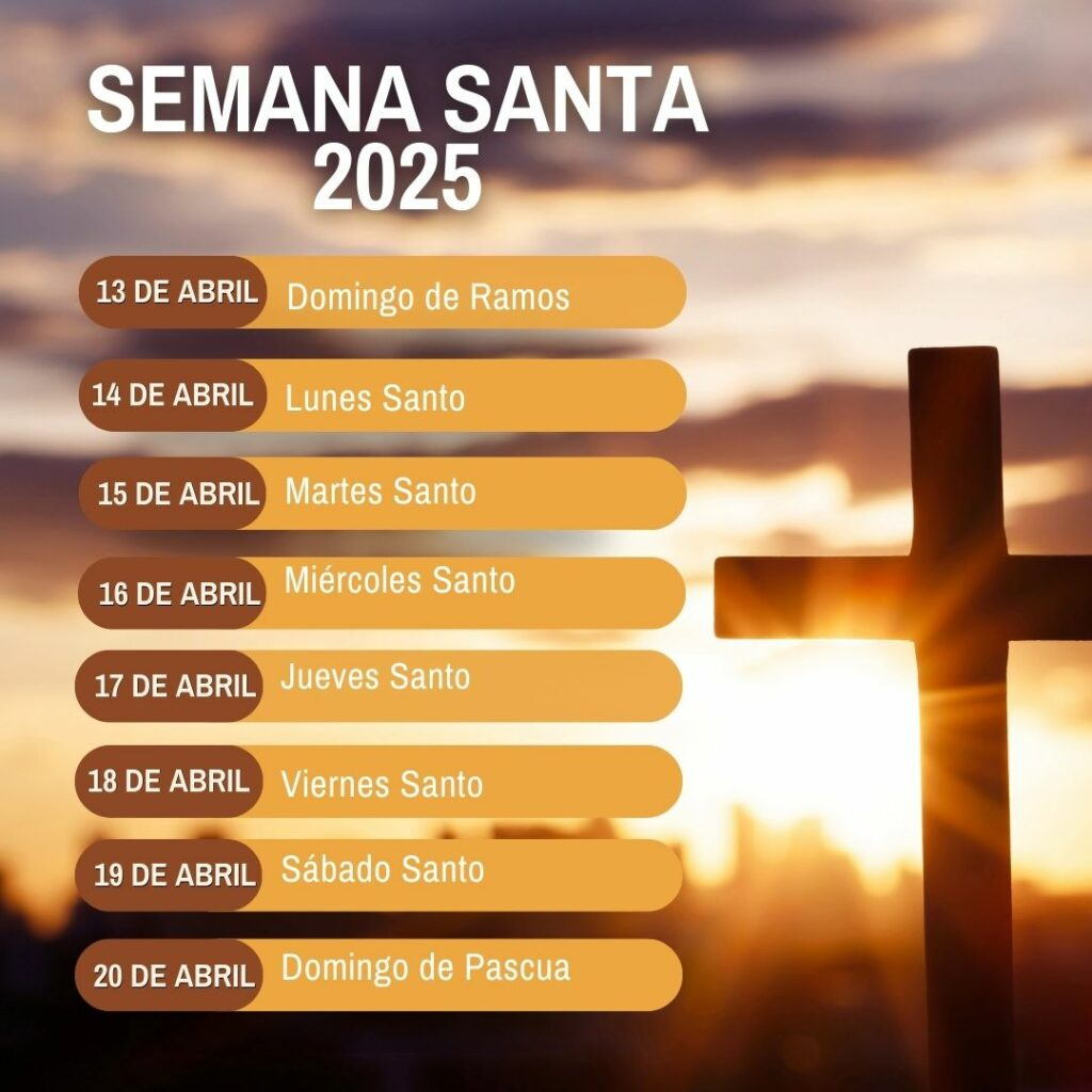 Semana Santa 2025, Consulta Las Fechas Completas Del Calendario | Calendario Semana Santa 2025