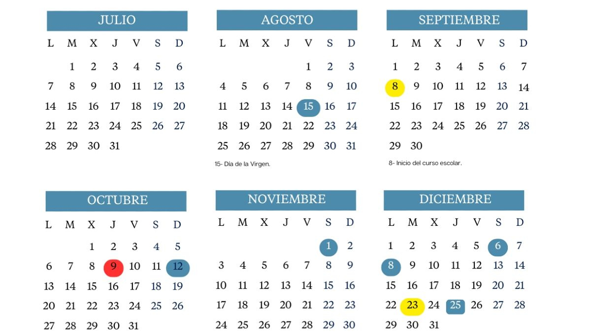 Calendario Escolar 2025-2026 De La Comunidad Valenciana: Festivos | Calendario Escolar 2026 Comunidad Valenciana
