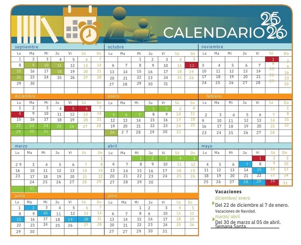 Calendario Escolar 2025/2026 En Islas Canarias 🗓️ 🏕️☀️ | Calendario Escolar 2026 Canarias