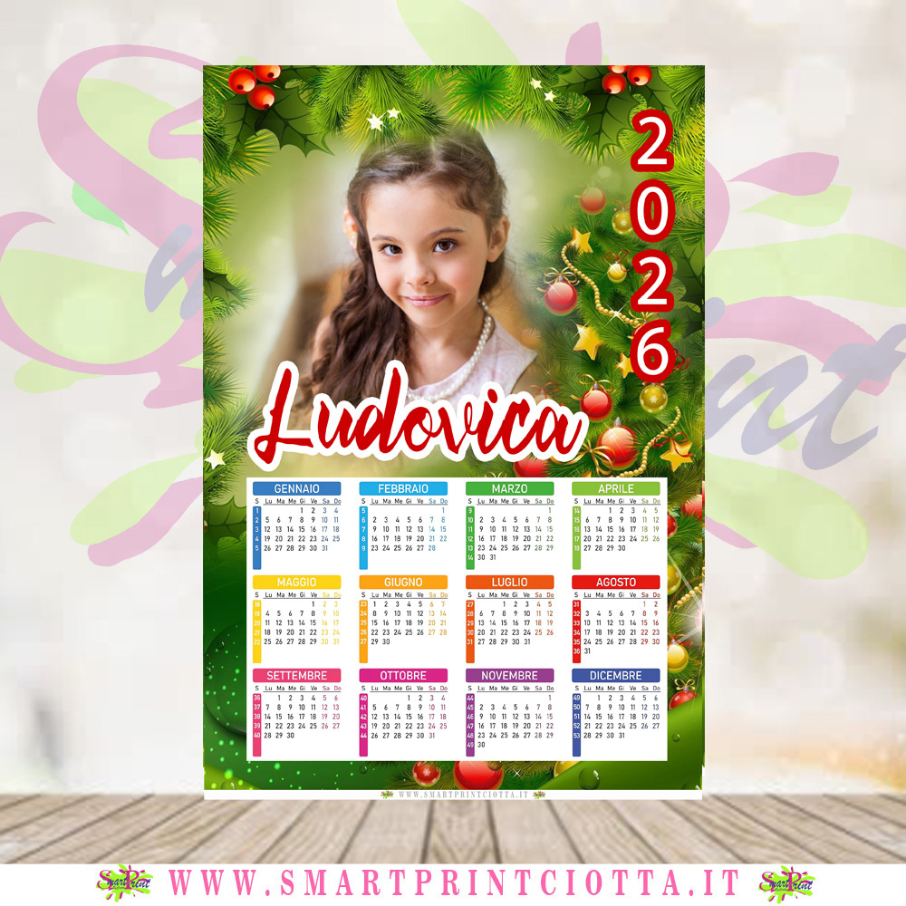 Calendario Personalizzato Con Foto Tema Natale | Calendario Con Foto 2026