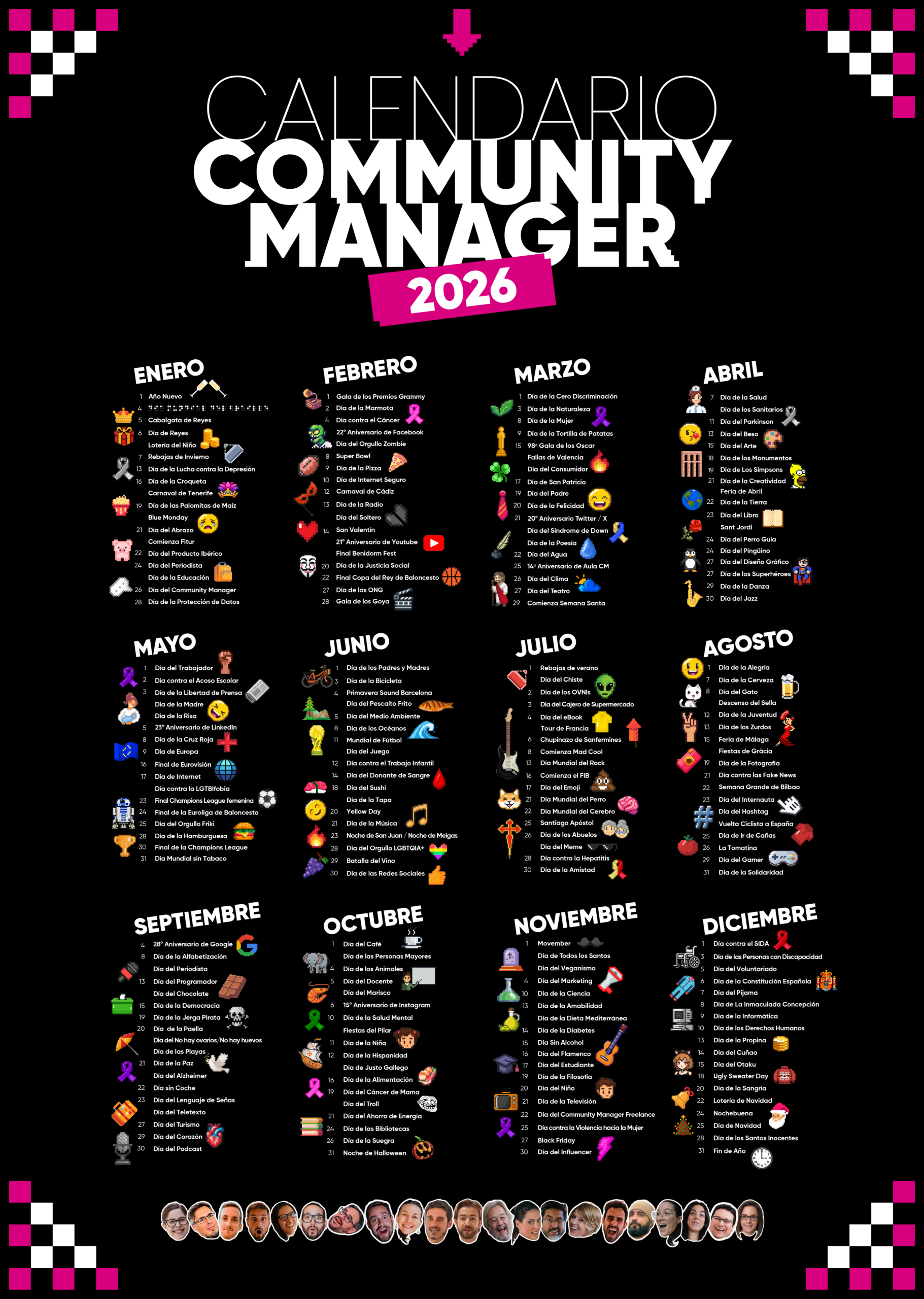 El Auténtico Calendario Del Community Manager 2026 | Calendario Community Manager 2026