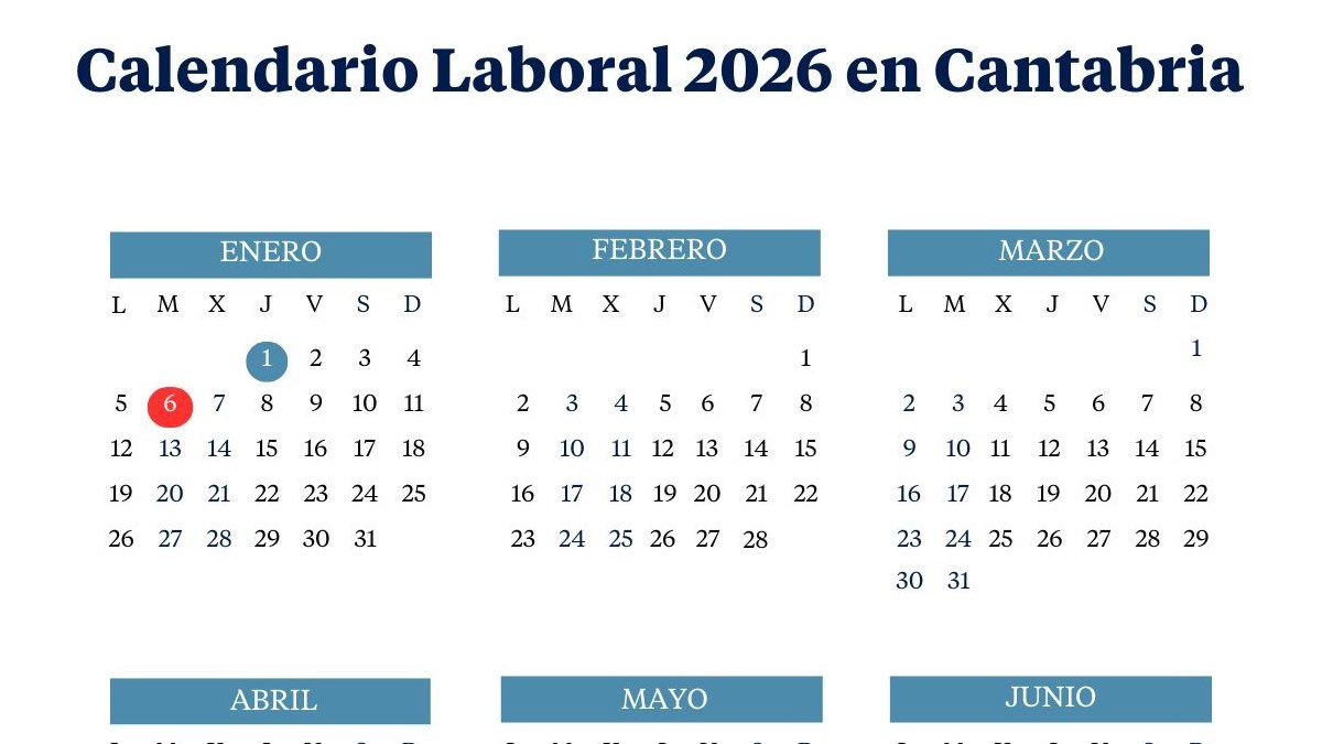 El Calendario Laboral De Cantabria De 2026: Todos Los Puentes Y | Calendario Laboral 2026 Cantabria