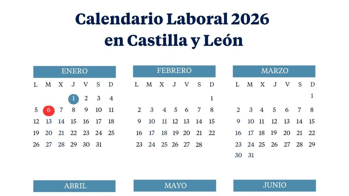 El Calendario Laboral De Castilla Y León De 2026: Todos Los | Calendario 2026 Castilla Y León