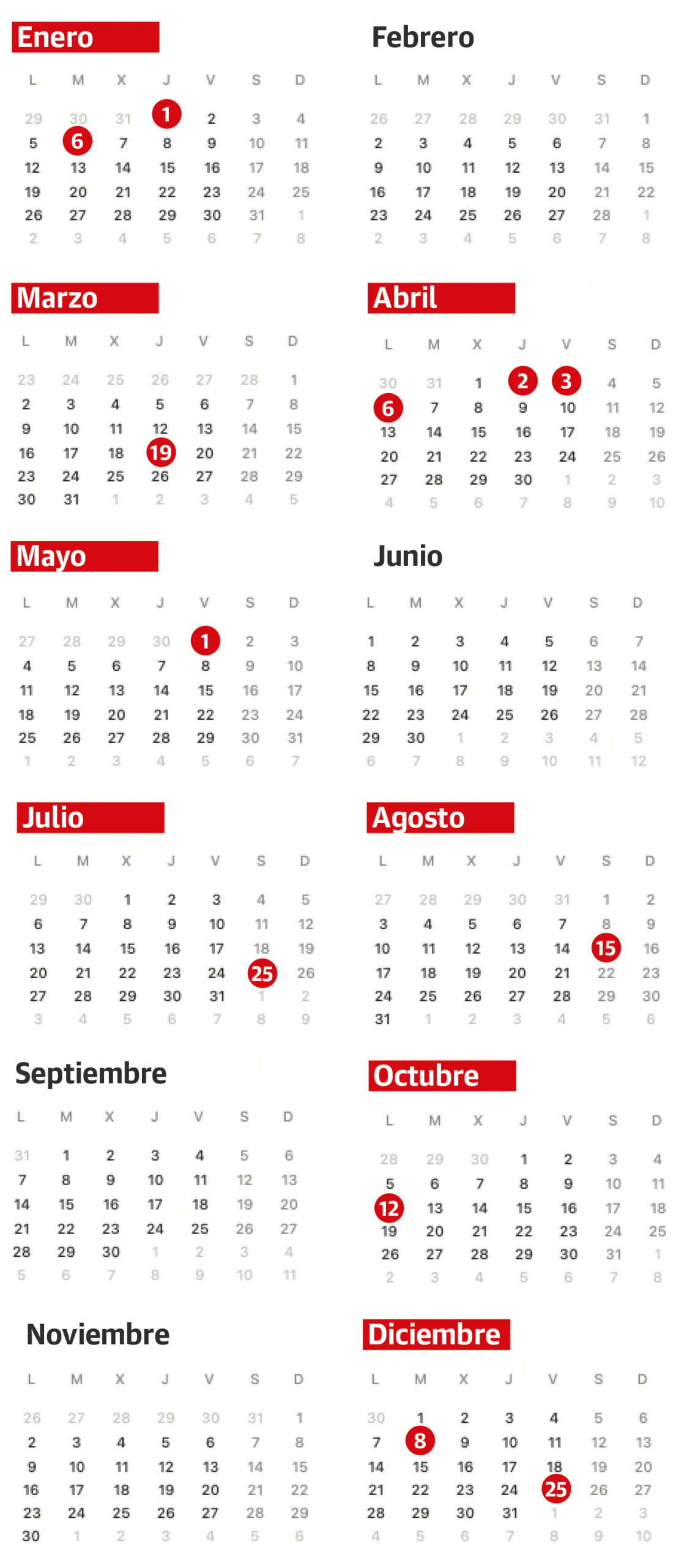 Este Es El Calendario Laboral De 2026 Para Euskadi: Incluye Dos | Calendario Laboral 2026 Euskadi