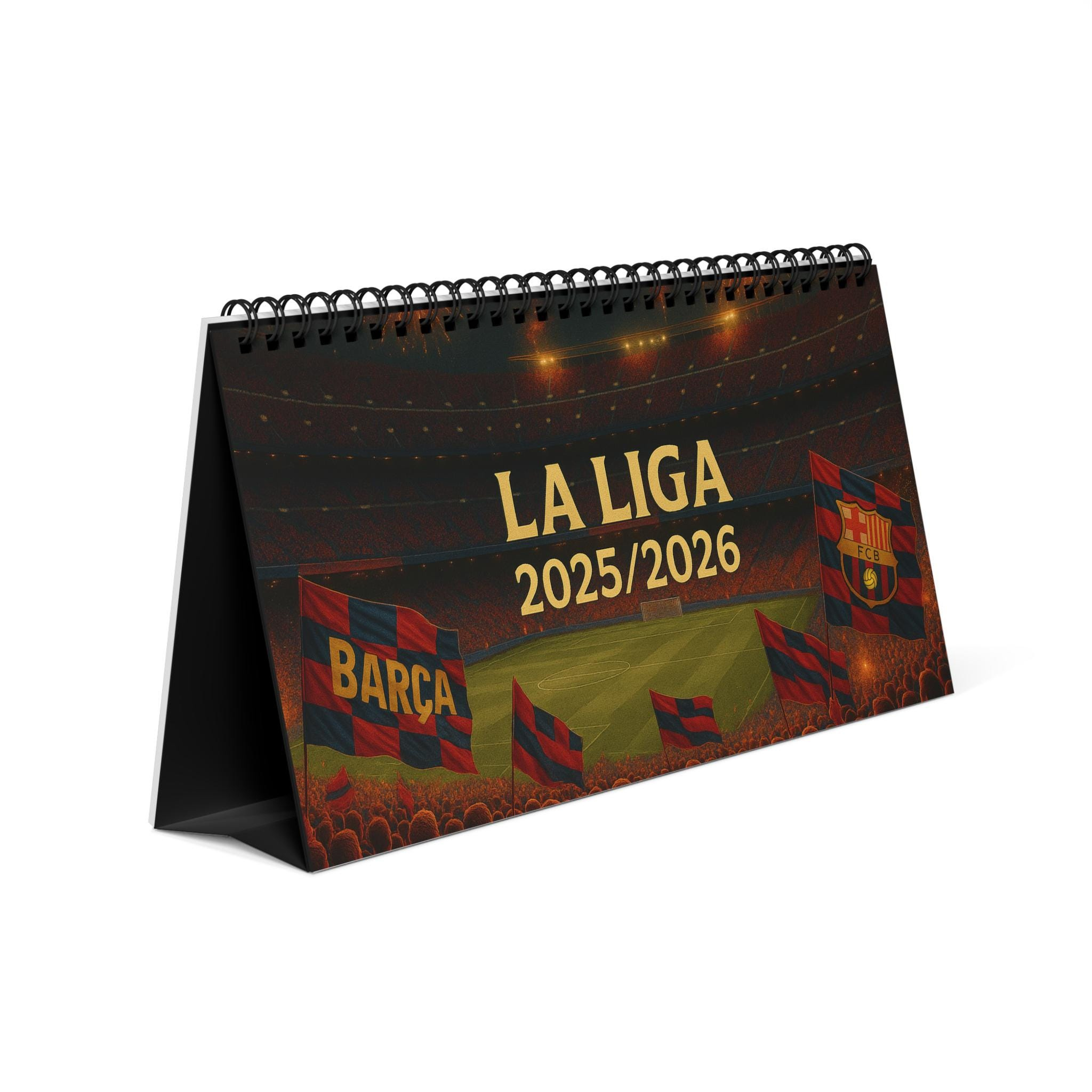 Fc Barcelona 2025/2026 La Liga Tischkalender | Fußballgeschenk Für | La Liga 2026 Calendario