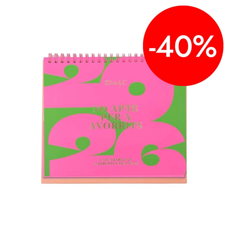 Mr.wonderful Calendario De Sobremesa 2026 Catalán - Shopping | Calendario Mr Wonderful 2026
