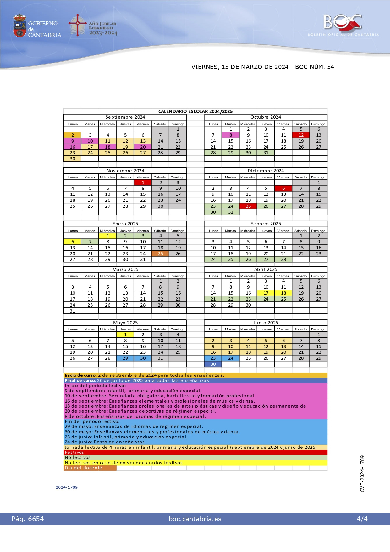 Publicado En Boc El Calendario Escolar Del Próximo Curso | Noticia - | Calendario Escolar 2026 Cantabria