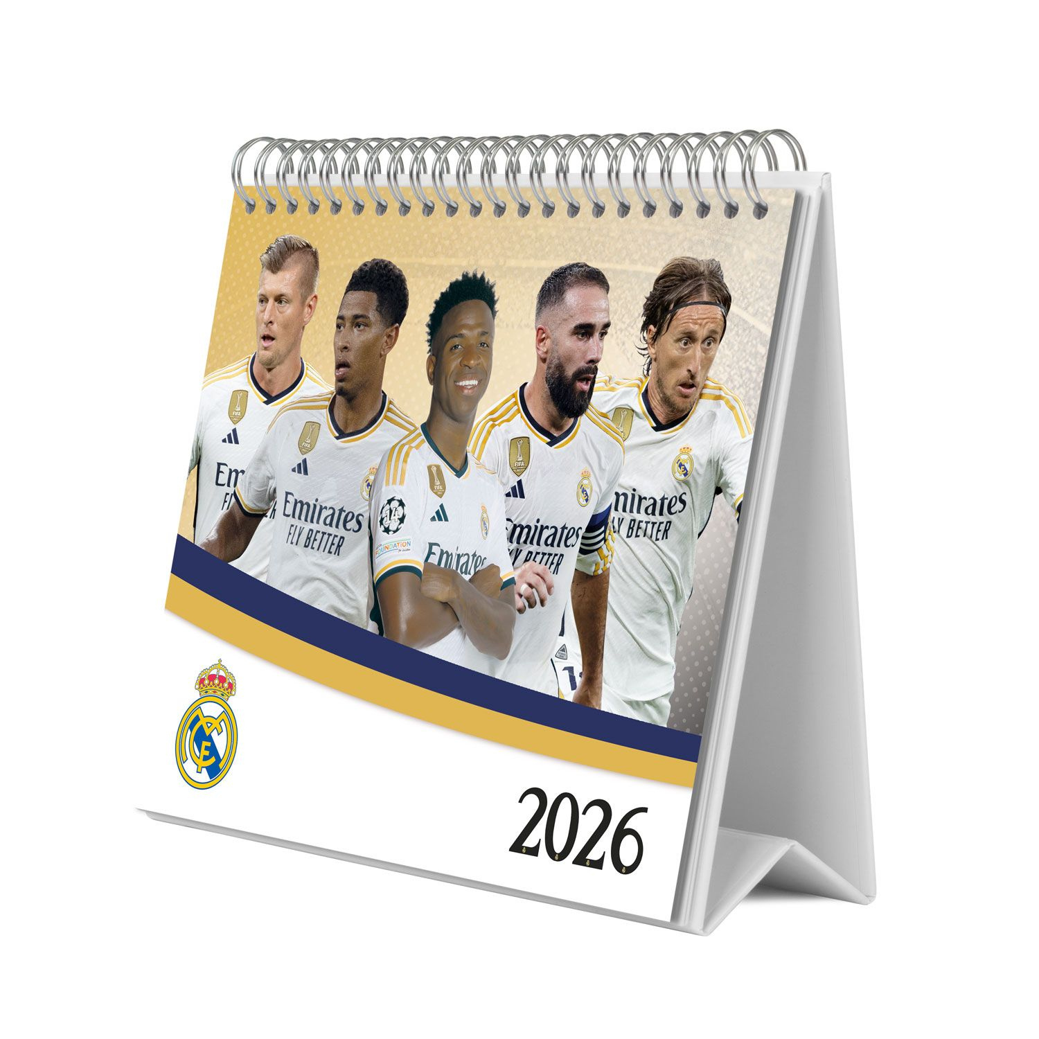Real Madrid: Tischkalender 2025/2026 Vorbestellung - Merchoid Deutschland | Real Madrid Calendario 2026